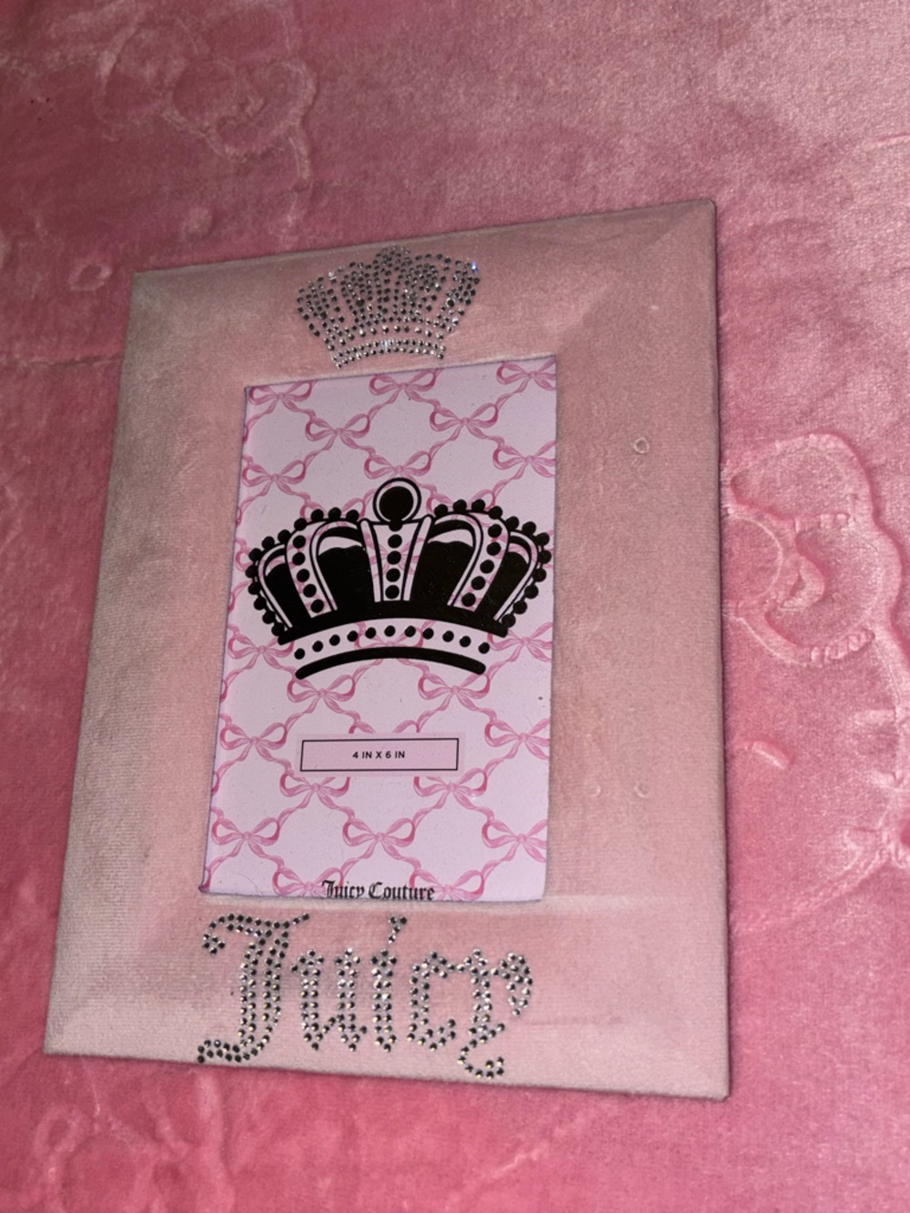 Decorative Pink Jeweled Photo Frame - Women Accessories